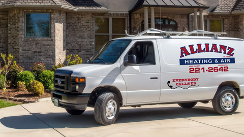 Allianz Heating and Air van